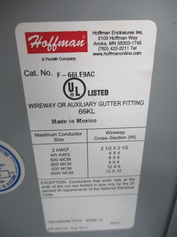 HOFFMAN F66LE9AC NSMP
