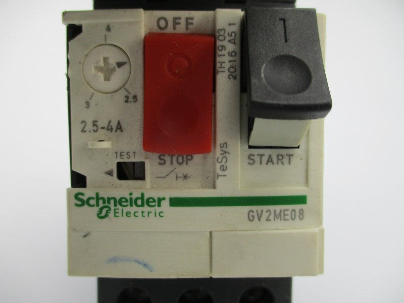 SCHNEIDER ELECTRIC GV2ME08 690V 2.5-4A (AS PICTURED) NSNP