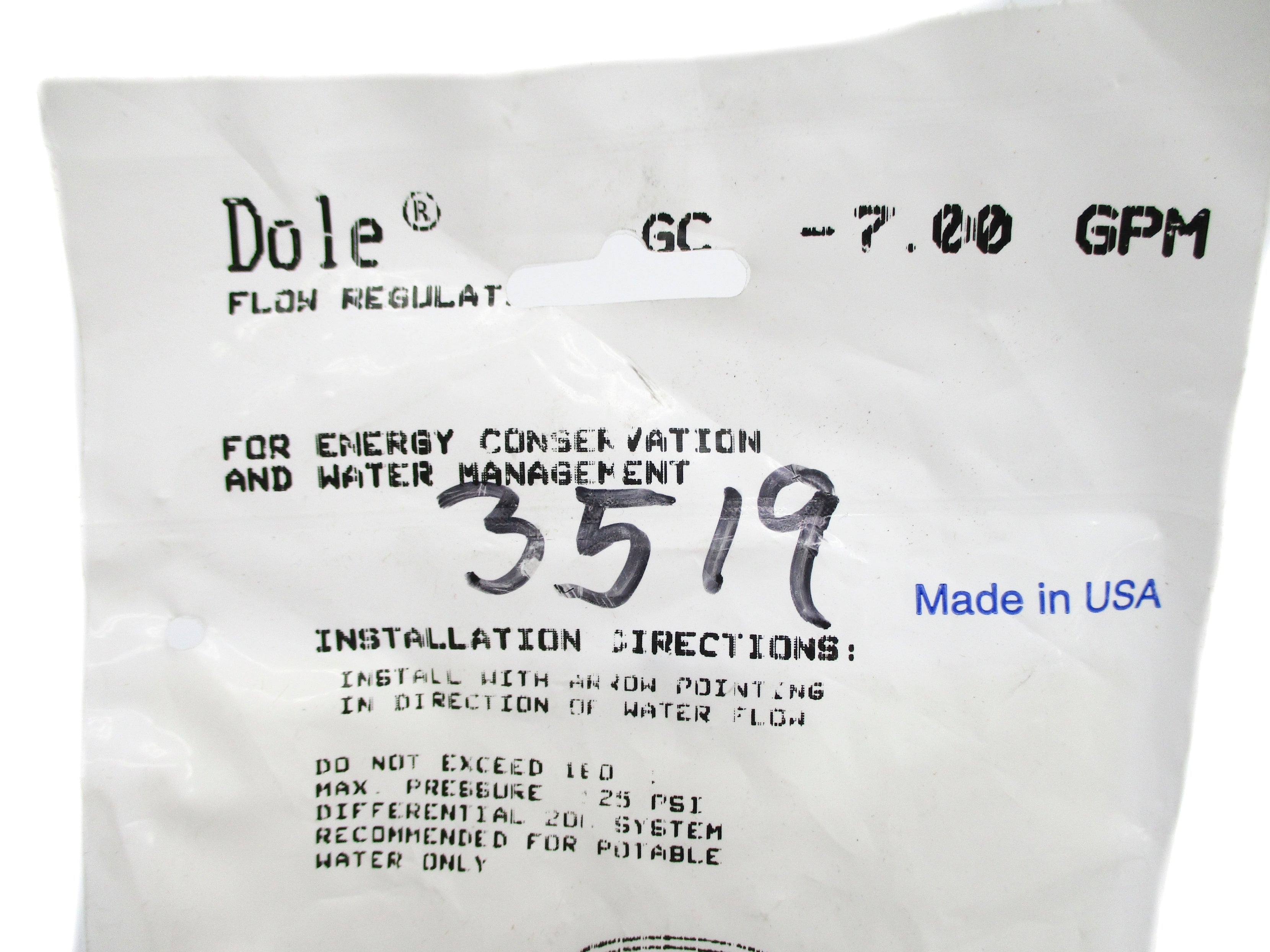 DOLE GC-7.00GPM NSMP