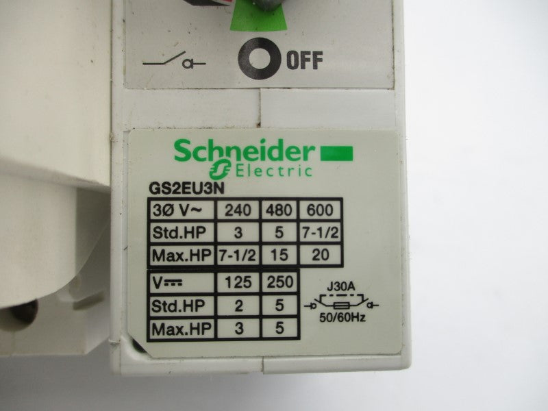 SCHNEIDER ELECTRIC GS2EU3N 600V 30A NSNP
