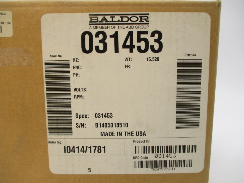 BALDOR 031453 NSFS