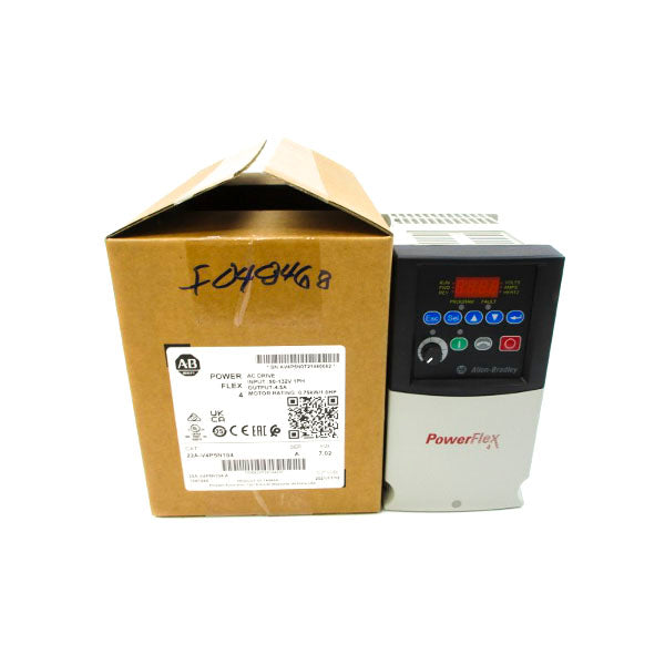 ALLEN BRADLEY 22A-V4P5N104 SER. A F/W 7.02 100-120VAC 18.0A NSMP