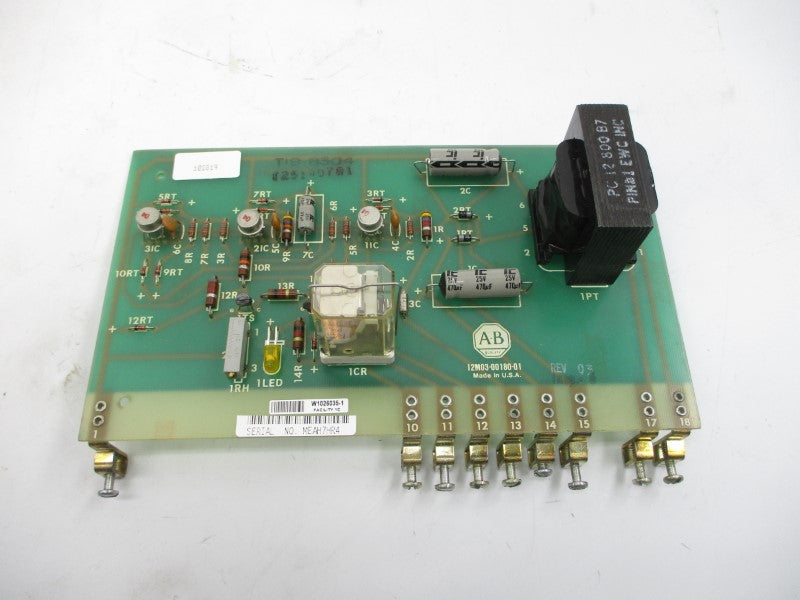 ALLEN BRADLEY SYST12M3180 12M03-00180-01 REV. 03 REMAN