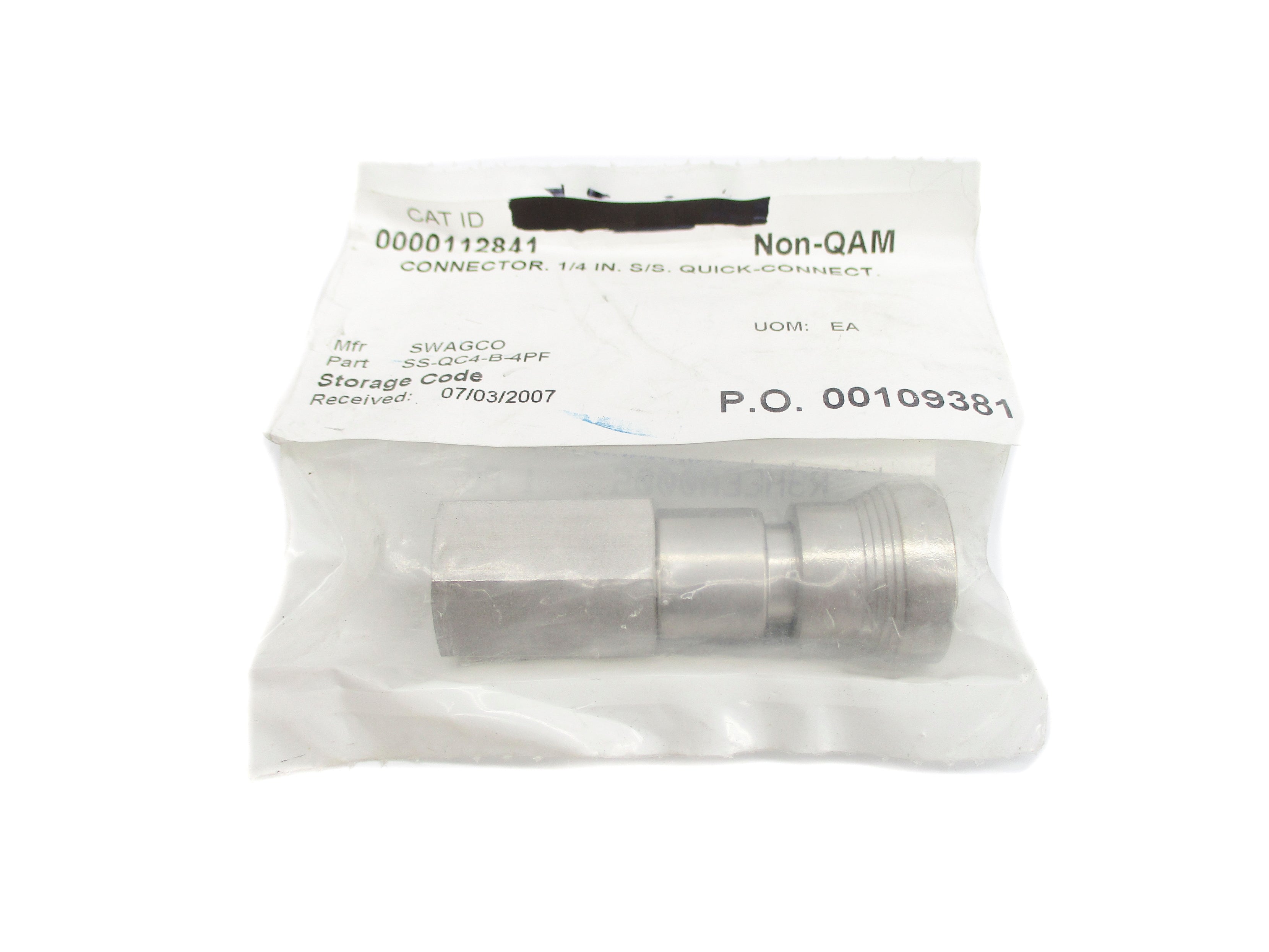 SWAGELOK SS-QC4-B-4PF NSMP