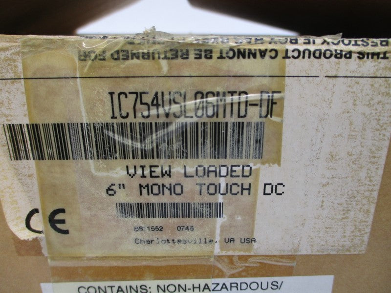 GE FANUC IC754VSL06MTD-DF 24VDC 1A 6" NSMP