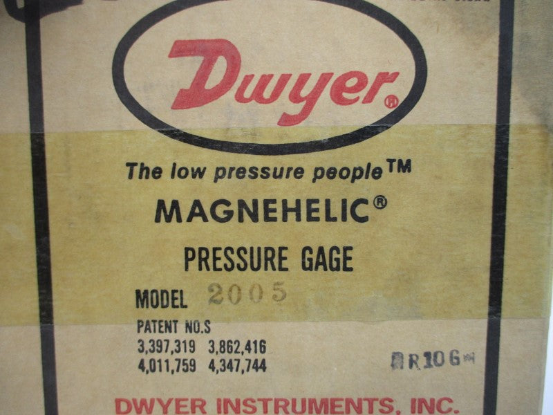 DWYER 2005 15PSI 0-5"H2O NSMP