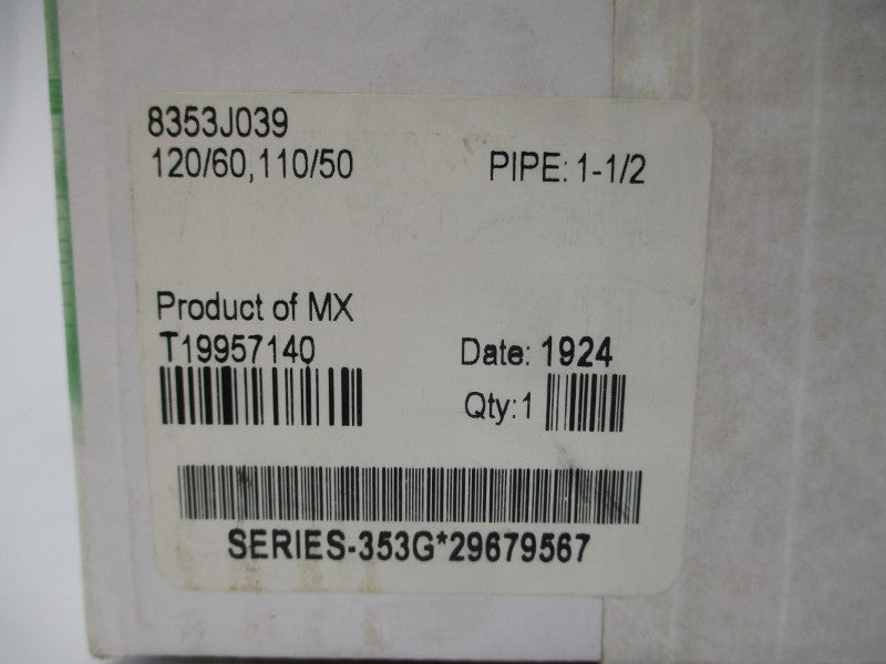 ASCO 8353J039 110/120V 5-125PSI 1-1/2" NSMP