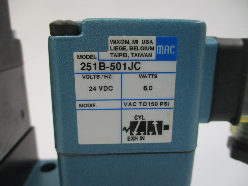 MAC 251B-501JC 24VDC 150PSI NSMP