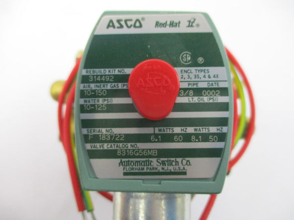 ASCO 8316G56MB 110/120V 10-150PSI 3/8" NSMP