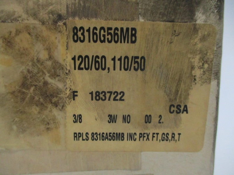 ASCO 8316G56MB 110/120V 10-150PSI 3/8" NSMP