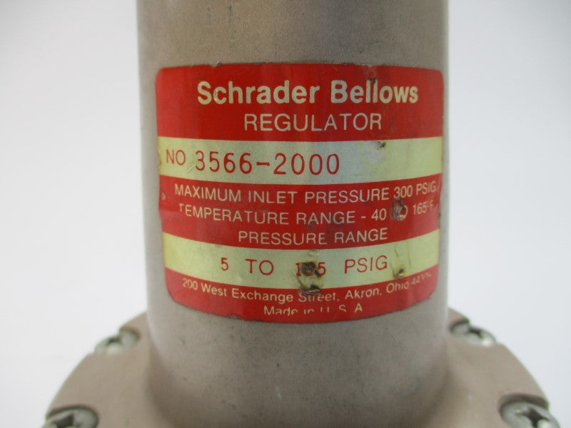 SCHRADER BELLOWS 3566-2000 5-125PSI UNMP