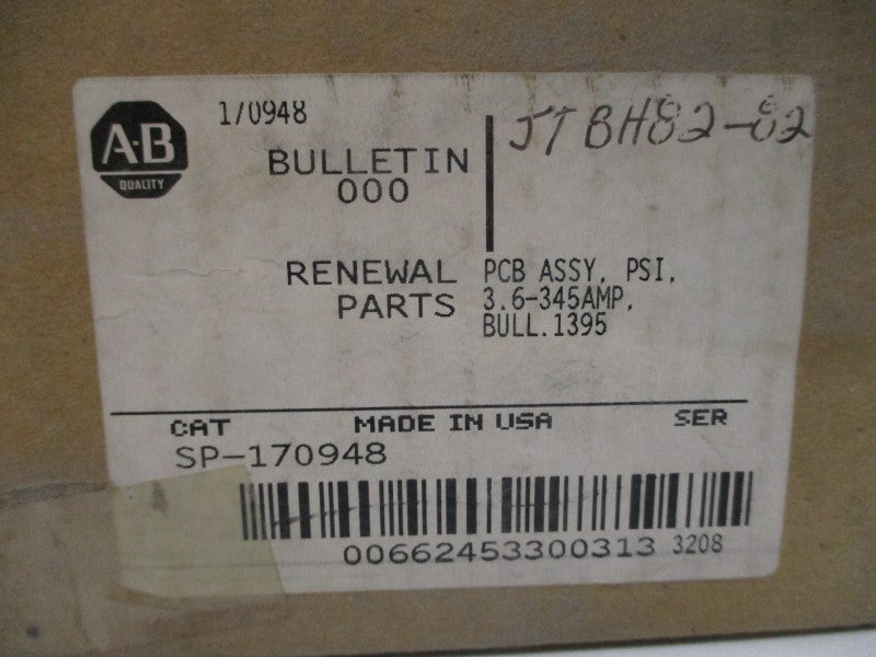 ALLEN BRADLEY SP-170948 3.6-345A REV. 22 NSMP