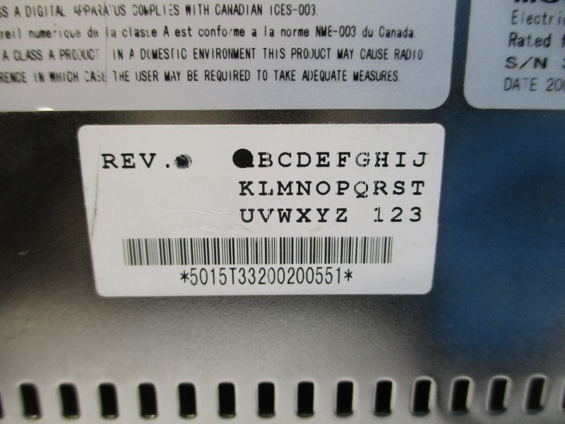 XYCOM AUTOMATION 5015T 100-240VAC 0.8-0.4A REV. A UNMP