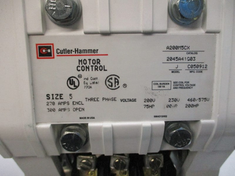 CUTLER HAMMER A200M5CX 2045A41G03 440/480V 300A NSNP