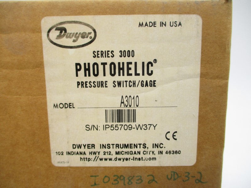 DWYER A3010 SER. 3000 NSFS
