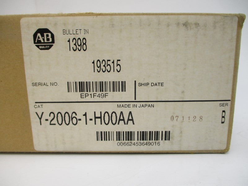 ALLEN BRADLEY Y-2006-1-H00AA SER. B (BR/WH) NSMP