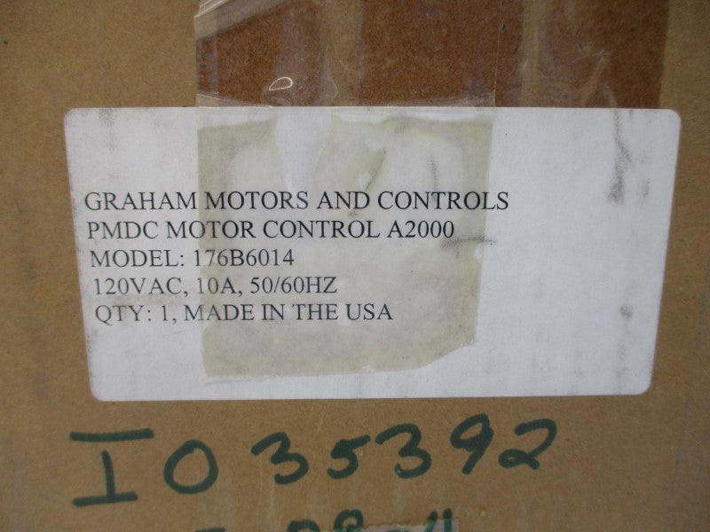 GRAHAM MOTORS AND CONTROLS 176B6014 120VAC 10A NSNP