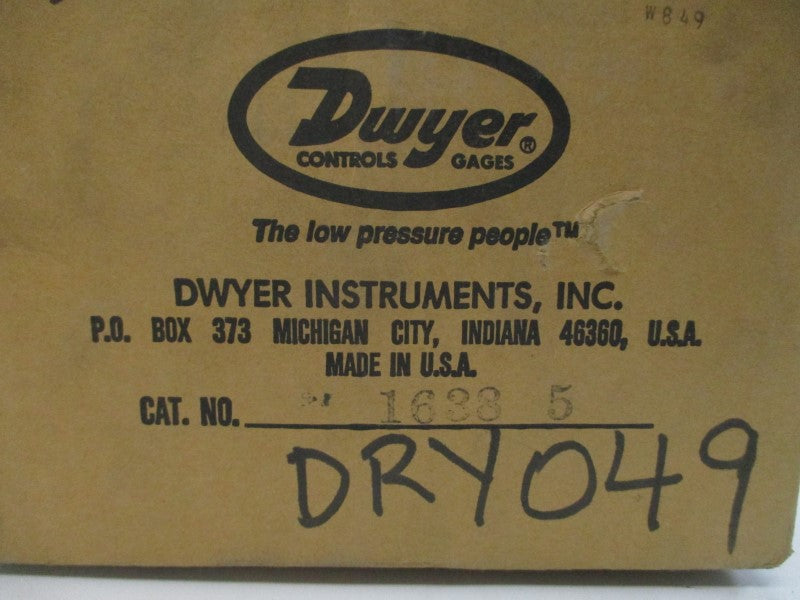 DWYER 1638-5 480VAC 15A 10PSI NSMP