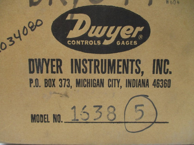 DWYER 1638-5 480VAC 15A 10PSI (AS PICTURED) NSMP