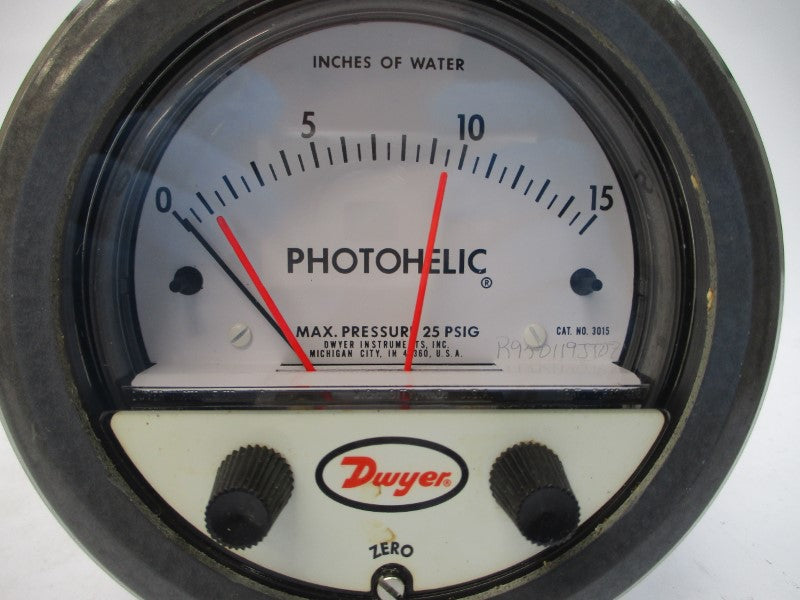 DWYER 3015 25PSI 0-15"H2O NSMP