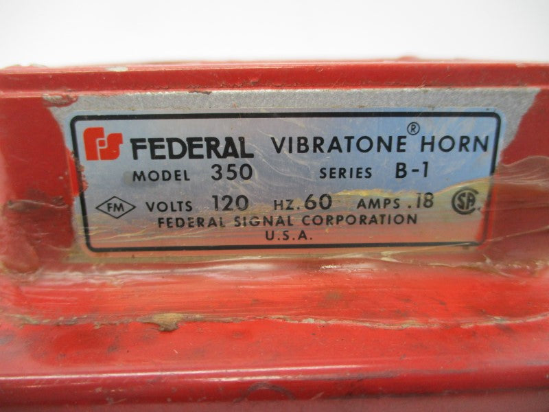 FEDERAL SIGNAL 350 SER. B1 120V .18A UNMP