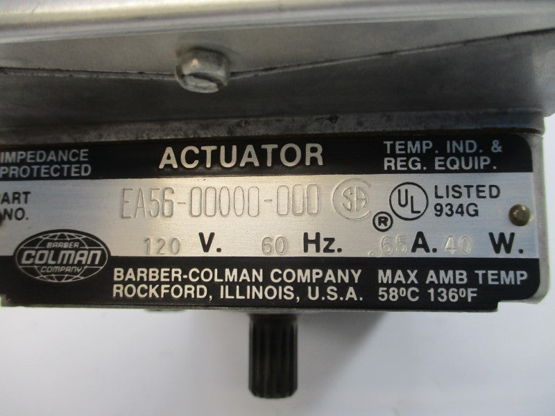 BARBER COLMAN EA56-00000-000 120V .65A NSNP