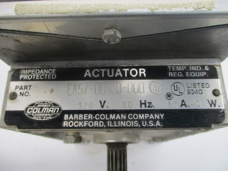 BARBER COLMAN EA57-00000-000 120V .65A NSNP