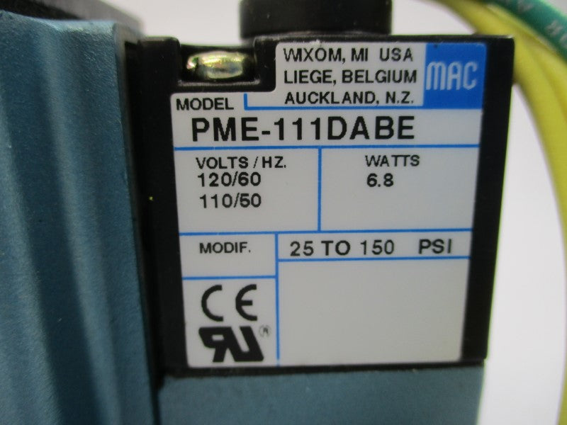 MAC 6211C-211-PM-111DA 110/120V 25-150PSI NSMP