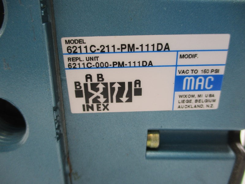 MAC 6211C-211-PM-111DA 110/120V 25-150PSI NSMP