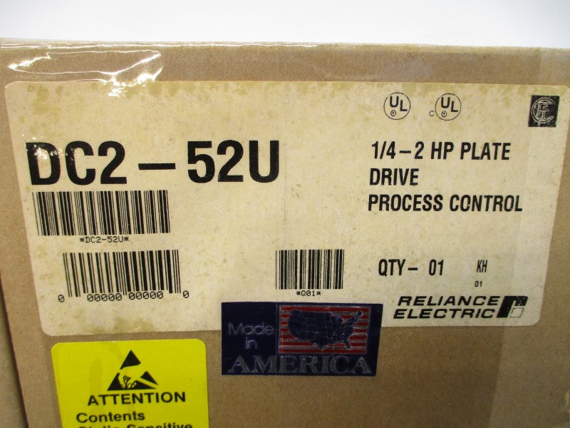 RELIANCE ELECTRIC DC2-52U 115/230VAC 12.5A NSMP