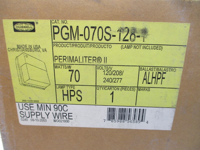 HUBBELL PGM-070S-128-1 277V 1.4A NSMP