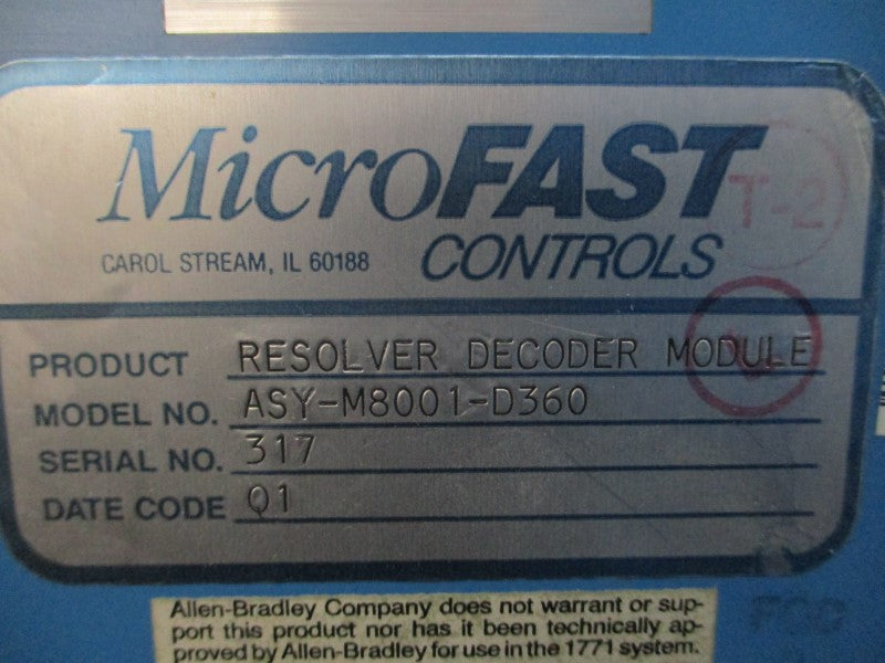 MICRO FAST CONTROLS ASY-M8001-D360 UNMP