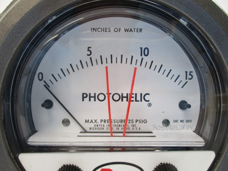 DWYER 3015 25PSI 0-15"H2O NSMP