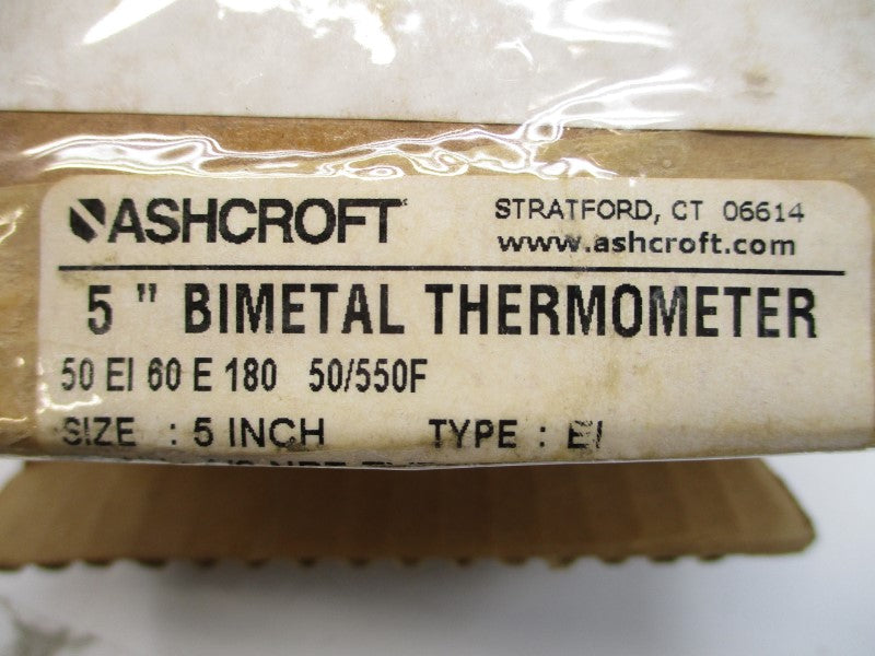 ASHCROFT 50EI60E180 50/550'F 5" NSMP