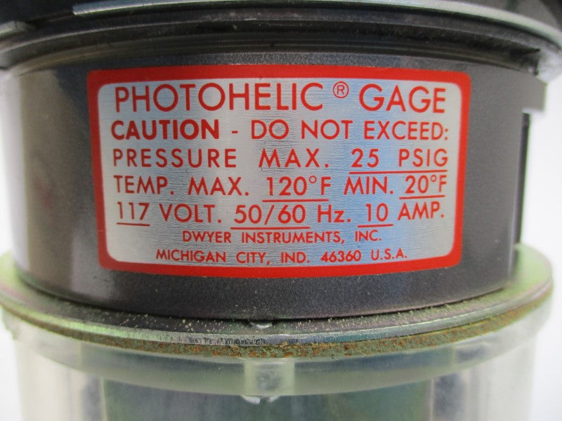 DWYER 3005 117V 10A 25PSI 0-5"H2O NSMP