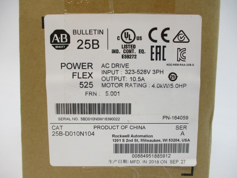 ALLEN BRADLEY 25B-D010N104 SER. A F/W 5.001 NSMP