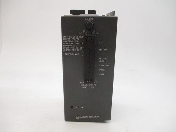 ALLEN BRADLEY 1771-P2 SER. A 120/220VAC 1/0.5A REMAN