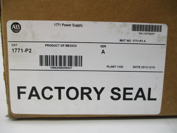 ALLEN BRADLEY 1771-P2 SER. A 120/220VAC 1/0.5A REMAN