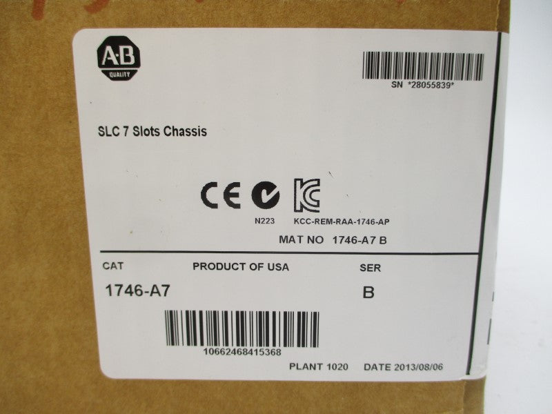 ALLEN BRADLEY 1746-A7 SER. B DATE: 2013 NSFS