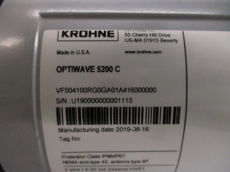 Krohne VF504100RG0GA01A416000000 product image