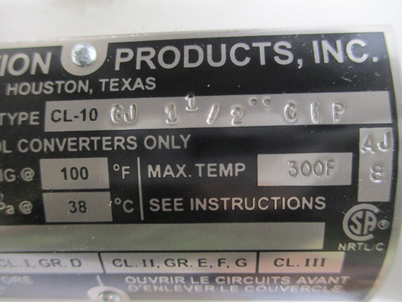 AUTOMATION PRODUCTS CL-10GJ1-1/2"CIP EC-501A 120/240VAC 2A 250PSI NSNP