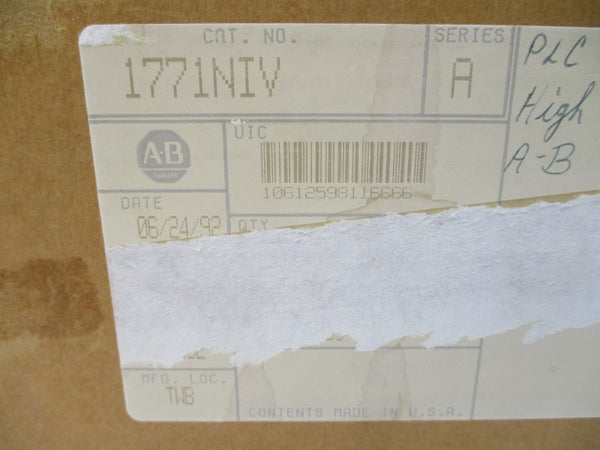 ALLEN BRADLEY 1771-NIV SER. A F/W B 5VDC 1.20A NSMP