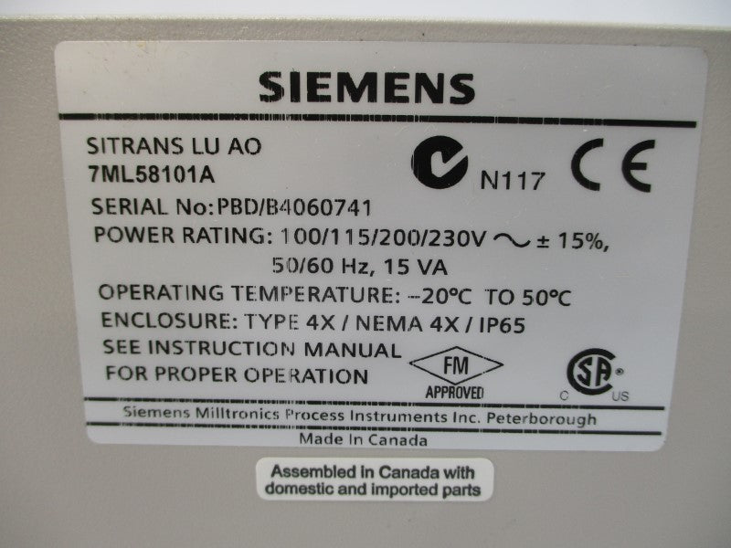 SIEMENS 7ML5810-1A 230V NSMP