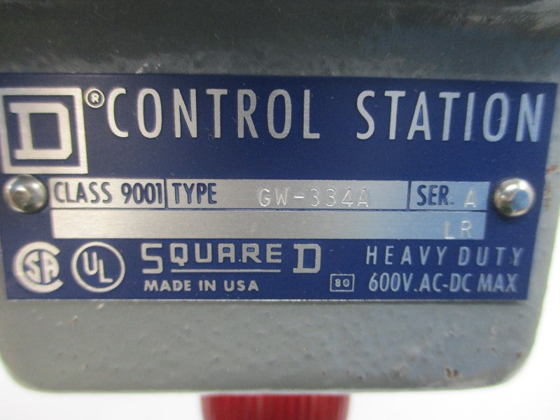 SQUARE D 9001GW334A SER. A 600VAC/DC NSMP