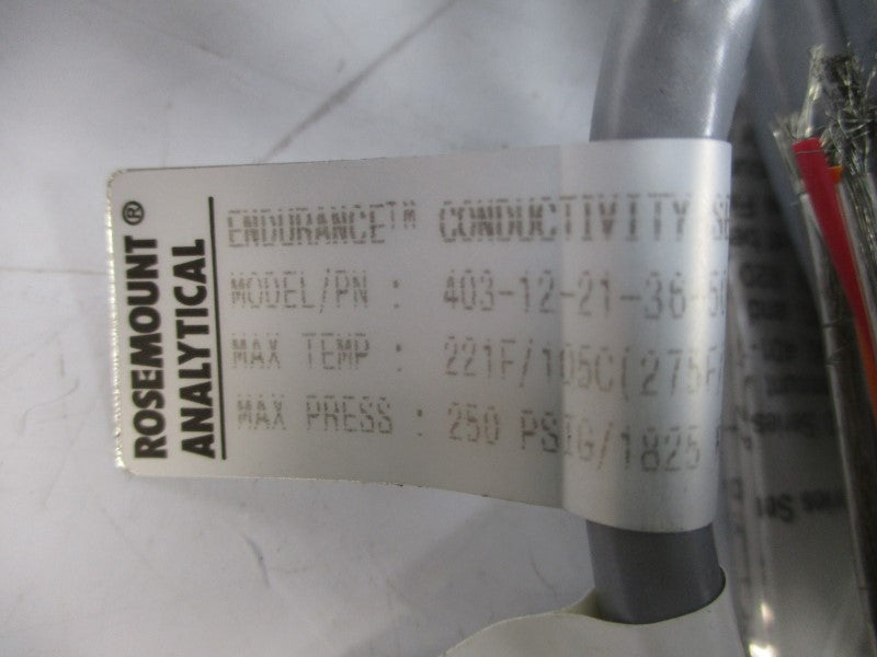 ROSEMOUNT 403-12-21-36-50-99 250PSI REV. E NSNP