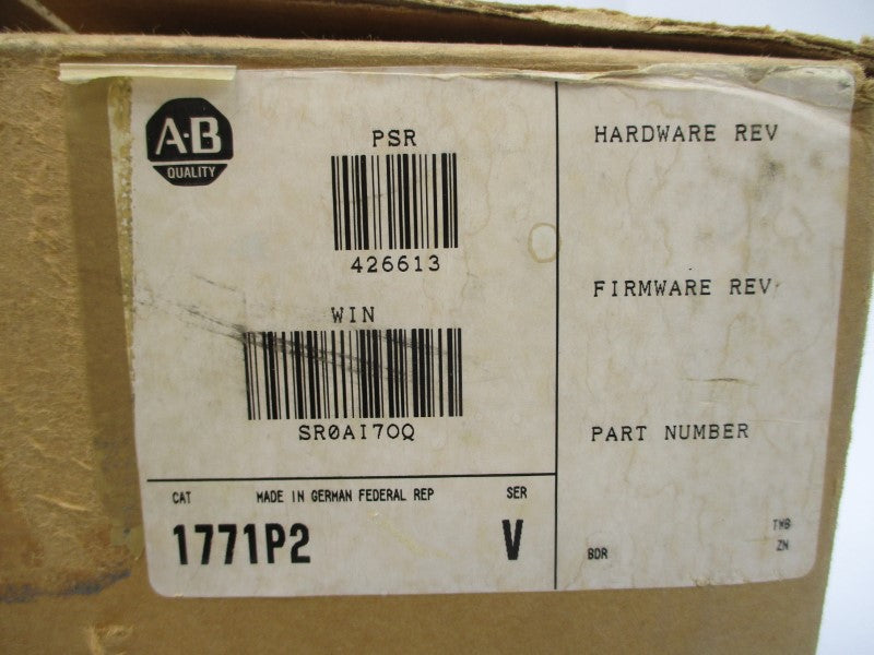 ALLEN BRADLEY 1771-P2 SER. V 120/220V 1/0.5A NSMP