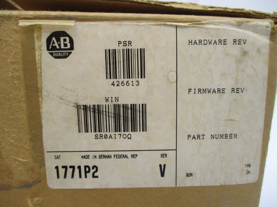ALLEN BRADLEY 1771-P2 SER. V 120/220V 1/0.5A NSMP