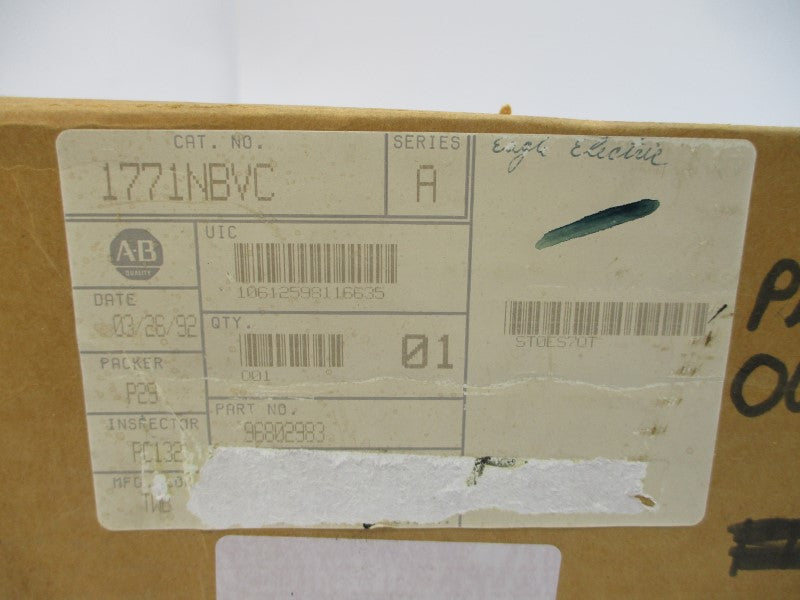 ALLEN BRADLEY 1771-NBVC SER. A REV. B 5VDC 1.70A NSMP
