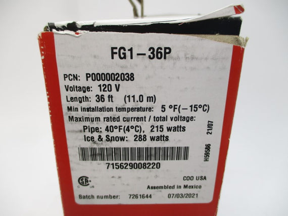NVENT FG1-36P 120V 36FT NSMP