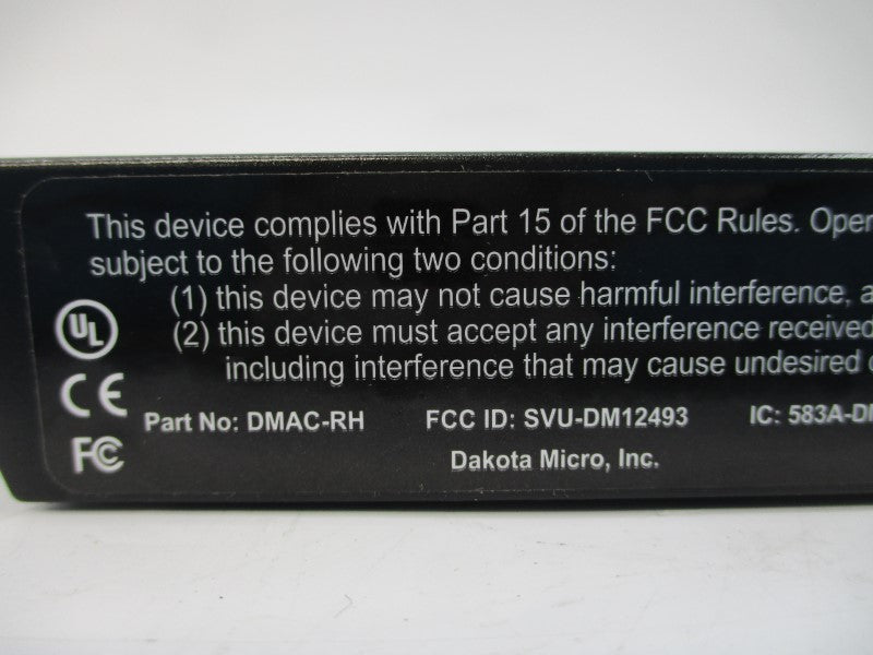 DAKOTA MICRO DMAC-RHTX 9-12V NSMP